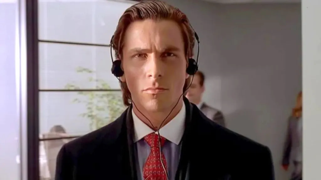 Christian Bale jako Patrick Bateman w American Psycho (2000)