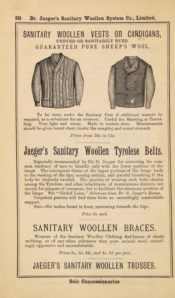 Skąd wziął się kardigan i jak stał się klasykiem męskiej i damskiej garderoby? Kardigan z 1883r broszura reklamowa